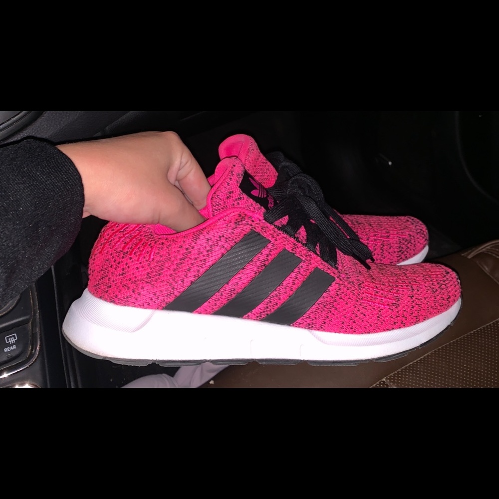 Adidas tennis shoes. Kids 7. Wore once.